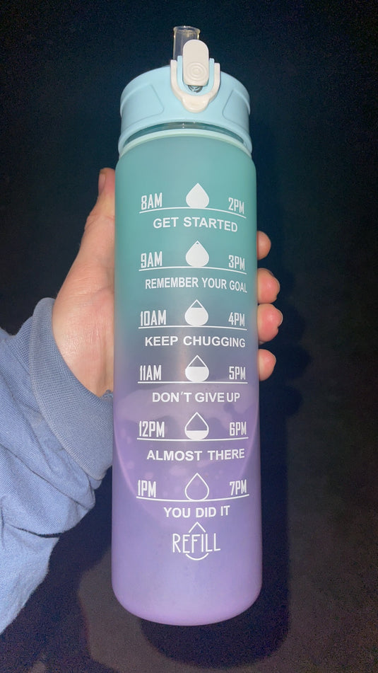 3 Pack Water Bottles Set with 2L Large Bottle 900ML Portable Bottle and 500ML Mini Bottle