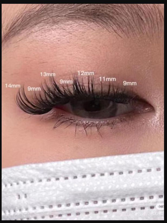 60 Cluster Lashes, 30D C Curl Mix 12/14/16mm Individual Lashes Extensions  At Home