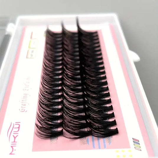 60 Cluster Lashes, 30D C Curl Mix 12/14/16mm Individual Lashes Extensions  At Home