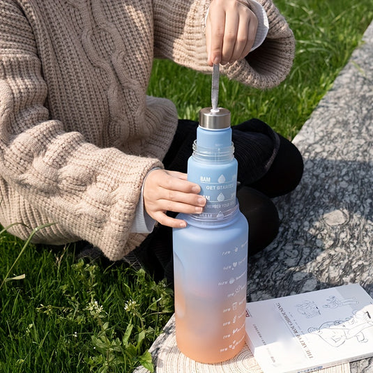 3 Pack Water Bottles Set with 2L Large Bottle 900ML Portable Bottle and 500ML Mini Bottle