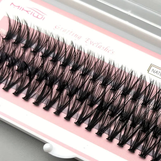 60 Cluster Lashes, 30D C Curl Mix 12/14/16mm Individual Lashes Extensions  At Home